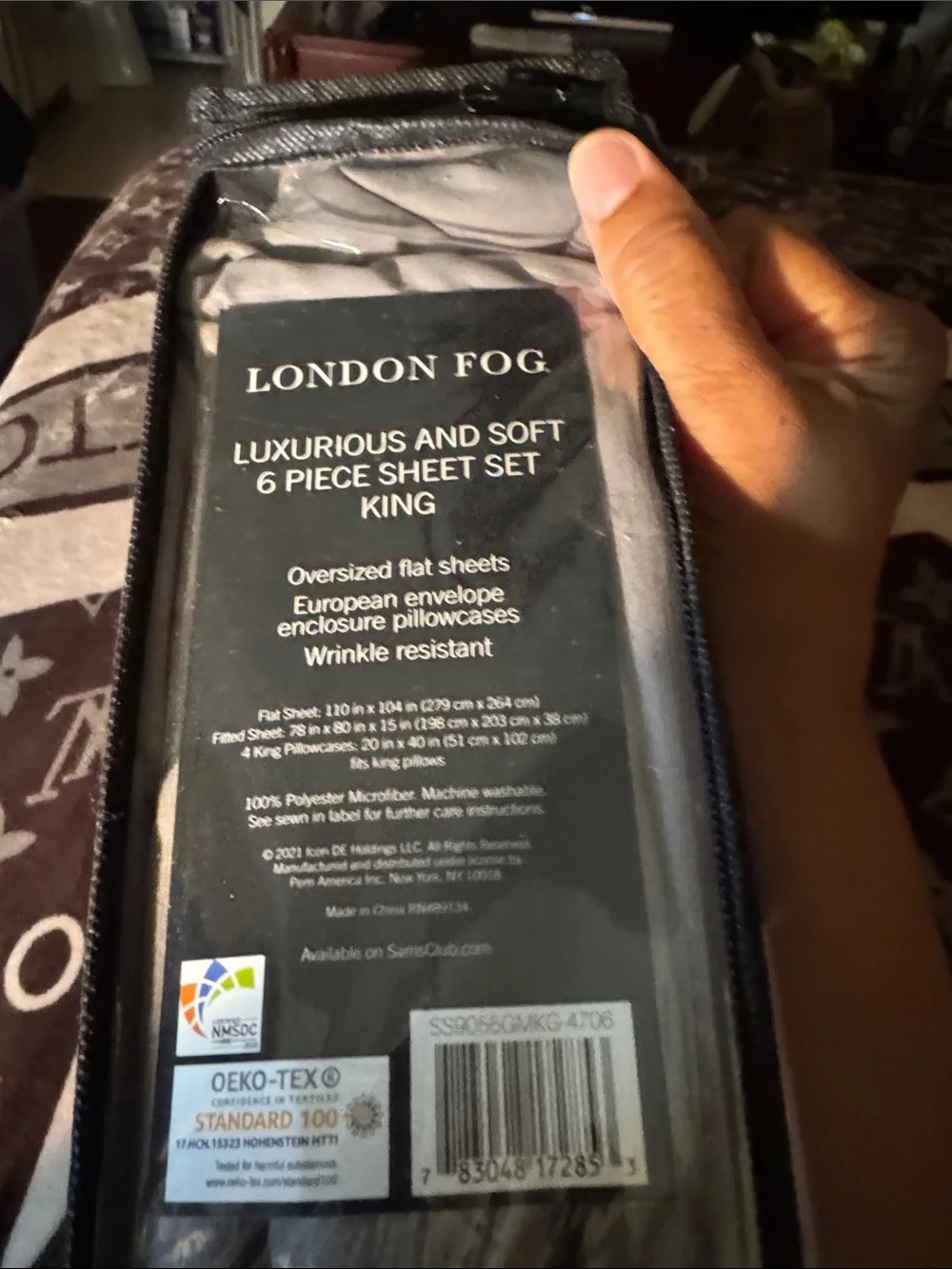 London Fog King Sheet Set - Silver